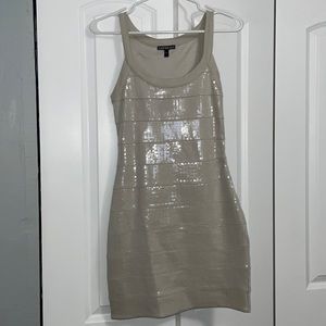 Nude mini Express Dress